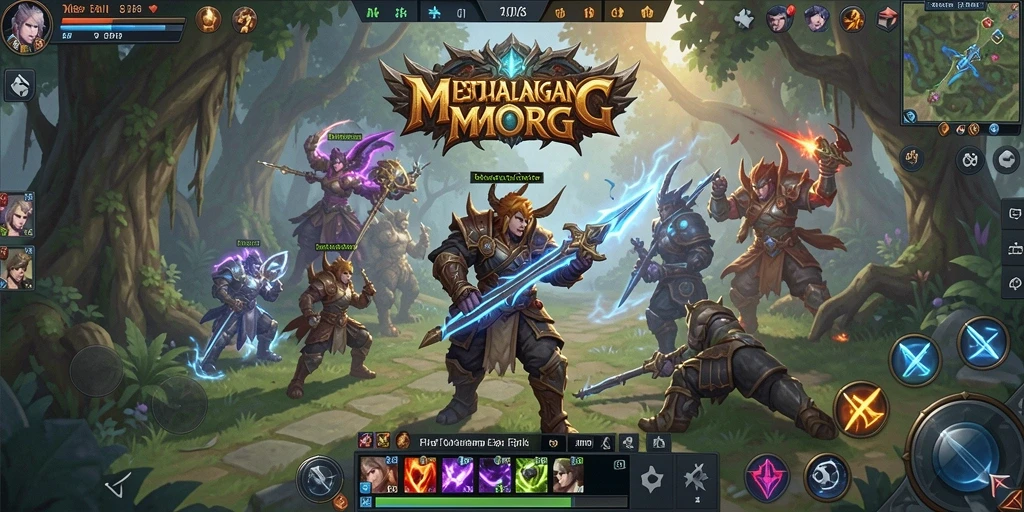 Tampilan gameplay seru dalam 8II MMORPG dengan interaksi sosial mendalam.