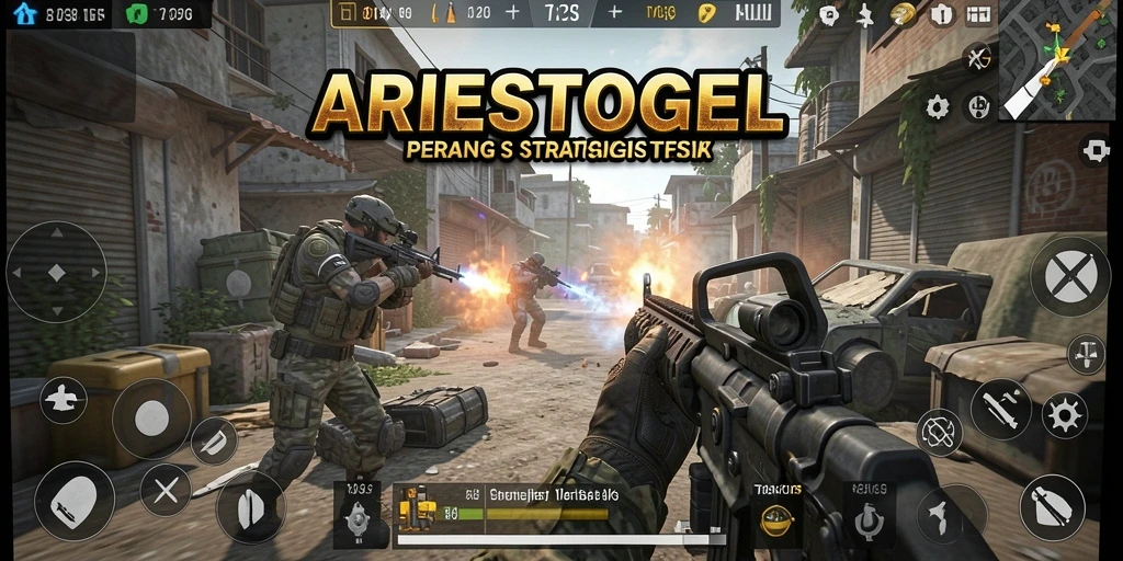 Tampilan menegangkan dari pertarungan antarpemain di ARIESTOGEL.