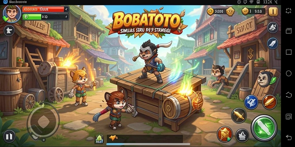 Tampilan gameplay BOBATOTO yang seru dan interaktif.