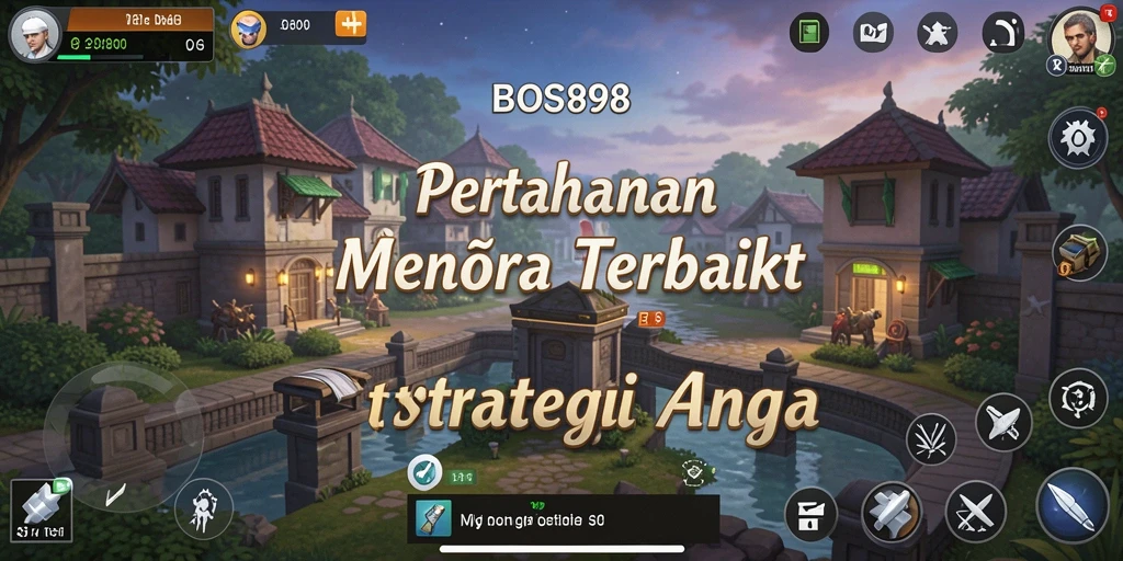Tampilan screenshot utama yang menunjukkan aksi seru gameplay Tower Defense.