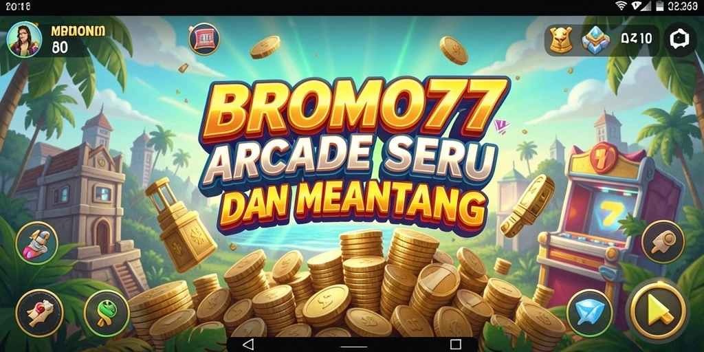 Tampilan gameplay BROMO77 yang seru dan menantang.