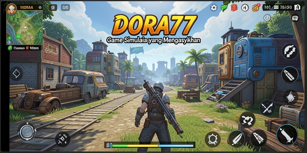 Screenshot DORA77 menampilkan gameplay simulasi yang menarik dan menantang.