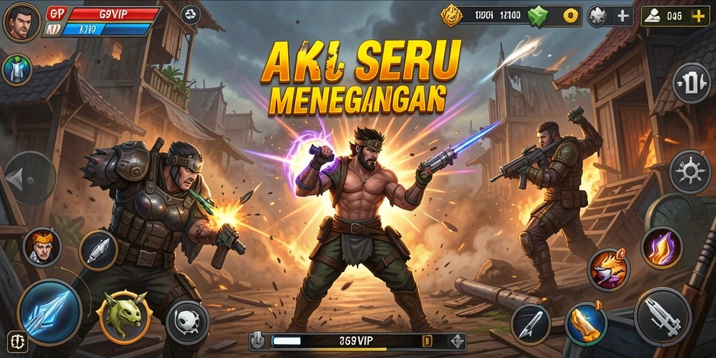 Tampilan gameplay <strong>G9VIP</strong> yang menegangkan dan penuh aksi.
