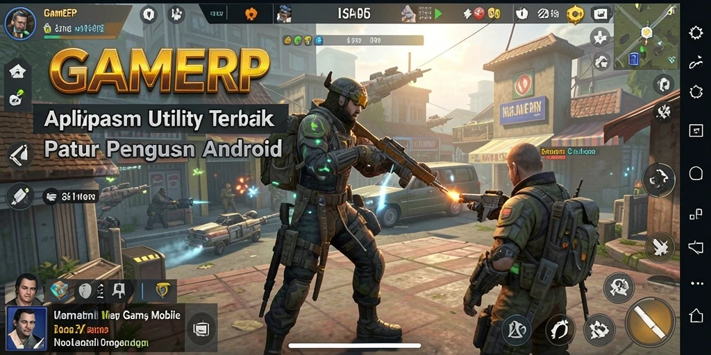 Tampilan GAMERP yang intuitif dan fungsional untuk pengguna Android.