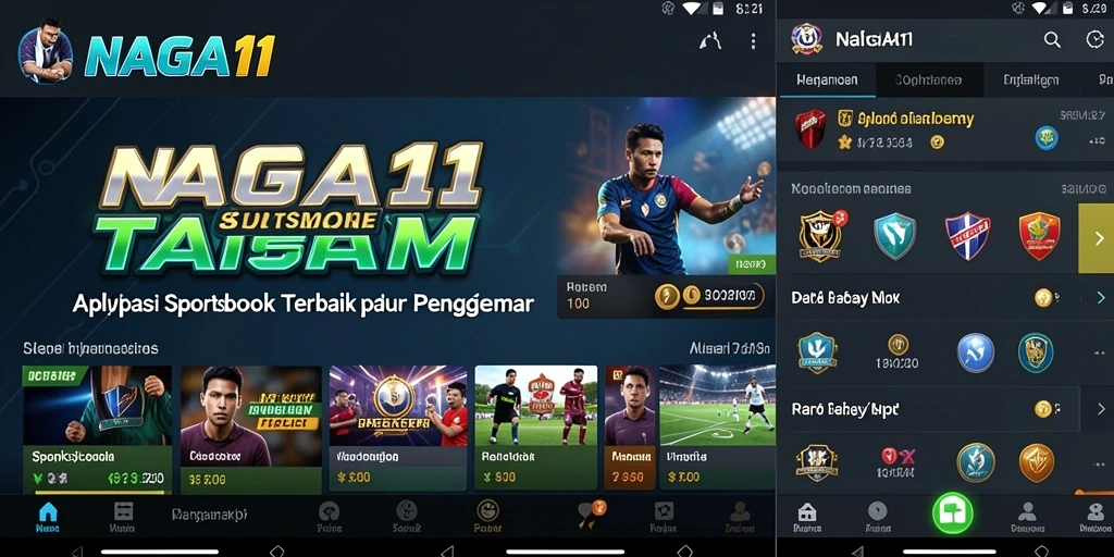 Tampilan gameplay NAGA11 yang menarik dan interaktif dalam taruhan Sportsbook.