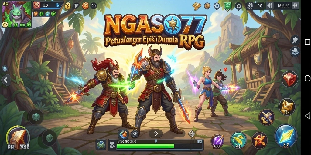 Tampilan menarik dari gameplay NGASO77 yang penuh aksi RPG.