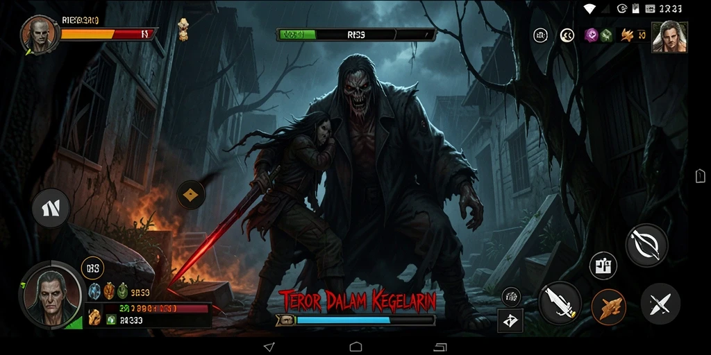 Tampilan gameplay RR33 yang menyeramkan dan penuh ketegangan.