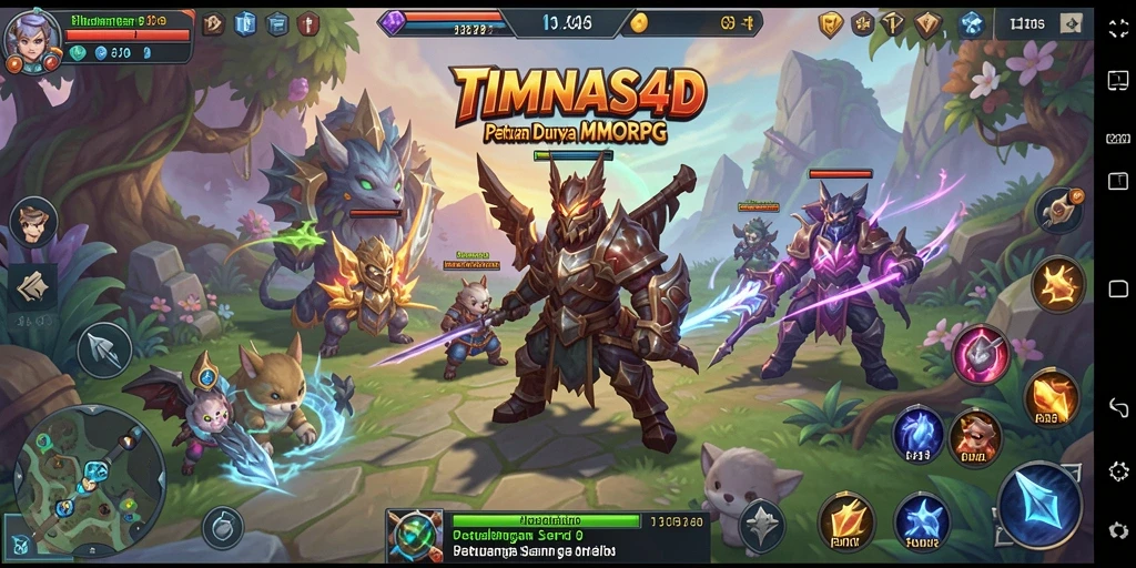 Tampilan action seru dalam game TIMNAS4D dengan pengalaman MMORPG yang mendalam.